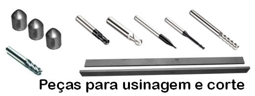 Peças para usinagem e corte